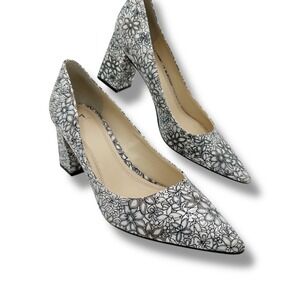 Marc Fisher LTD Black/White‎ Floral Pointed To